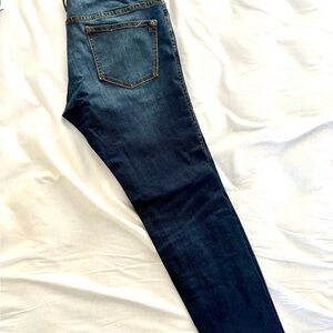 Anthropologie Dark Wash Denim with Split Hem